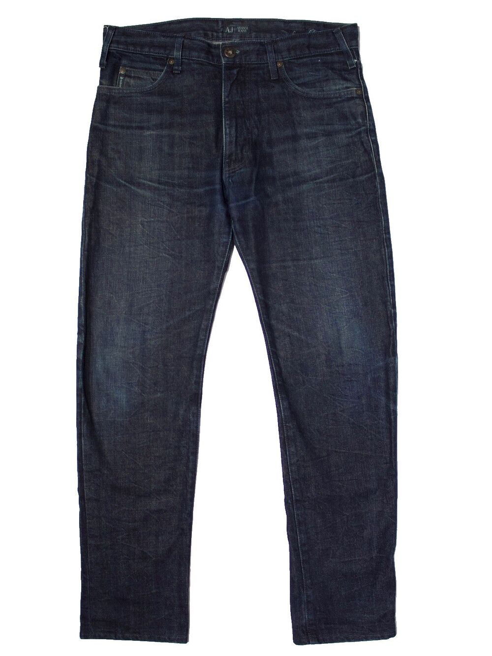 Armani Jeans GA Slim Fit Dark Wash Jeans Men Size 34x32 (35 x 31.5 Actual) J1